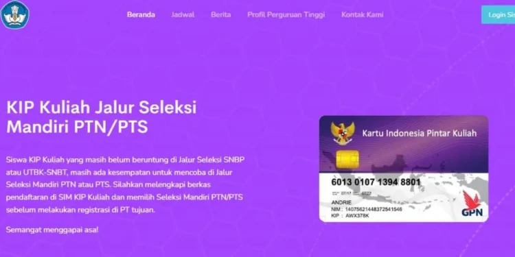 Cara Daftar KIP Kuliah 2026 untuk Jalur Mandiri PTN dan PTS