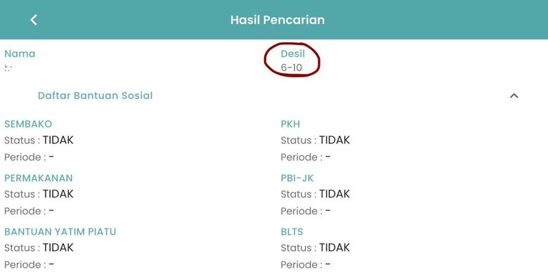 Cara Cek Desil Online-Offline