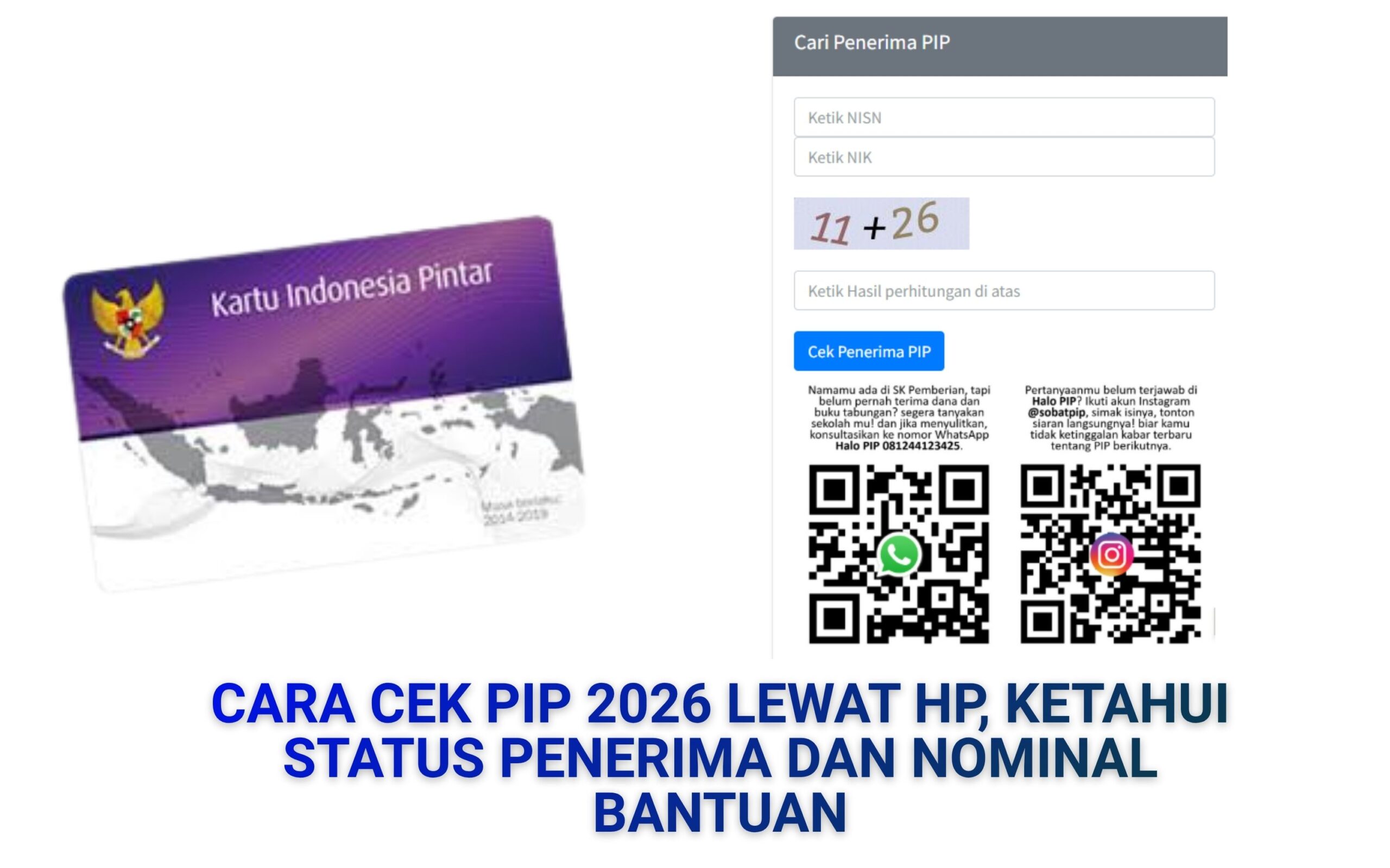 Cara Cek PIP 2026 Lewat HP, Ketahui Status Penerima dan Nominal Bantuan