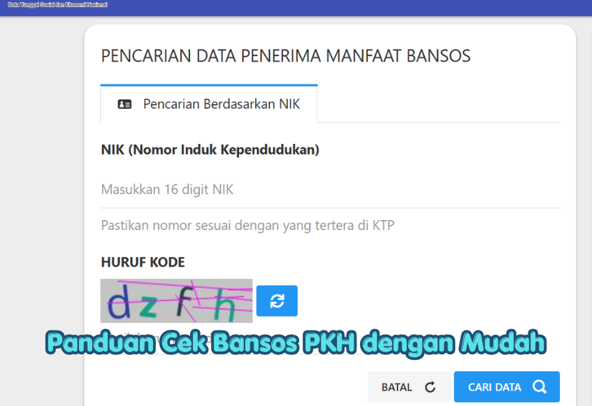 Panduan Cek Bansos PKH dengan Mudah