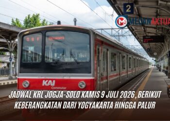 Jadwal KRL Jogja-Solo Kamis 9 Juli 2026, Berikut Keberangkatan dari Yogyakarta hingga Palur