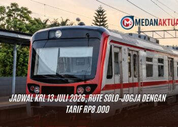 Jadwal KRL 13 Juli 2026, Rute Solo–Jogja dengan Tarif Rp8.000