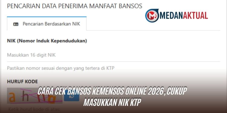 Cara Cek Bansos Kemensos Online 2026, Cukup Masukkan NIK KTP
