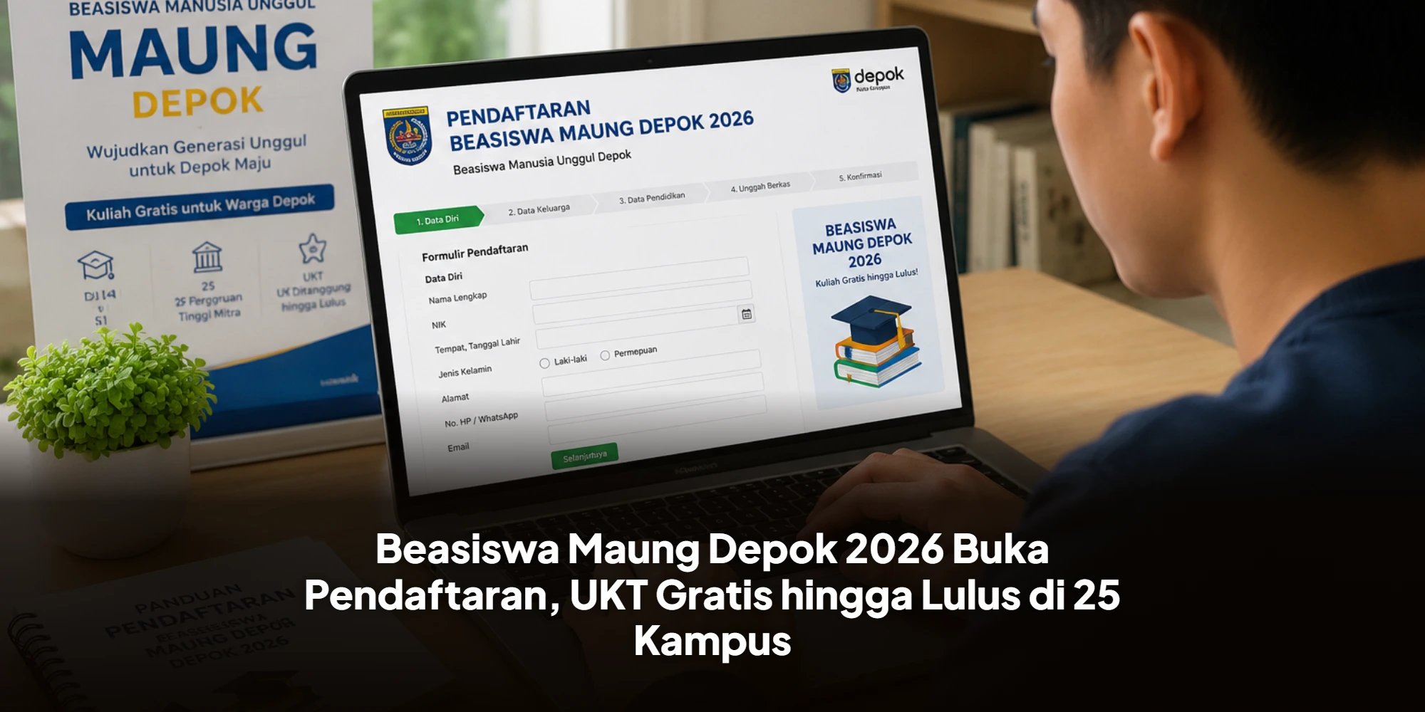 Beasiswa Maung Depok 2026 Buka Pendaftaran, UKT Gratis hingga Lulus di 25 Kampus
