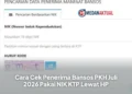 Cara Cek Penerima Bansos PKH Juli 2026 Pakai NIK KTP Lewat HP