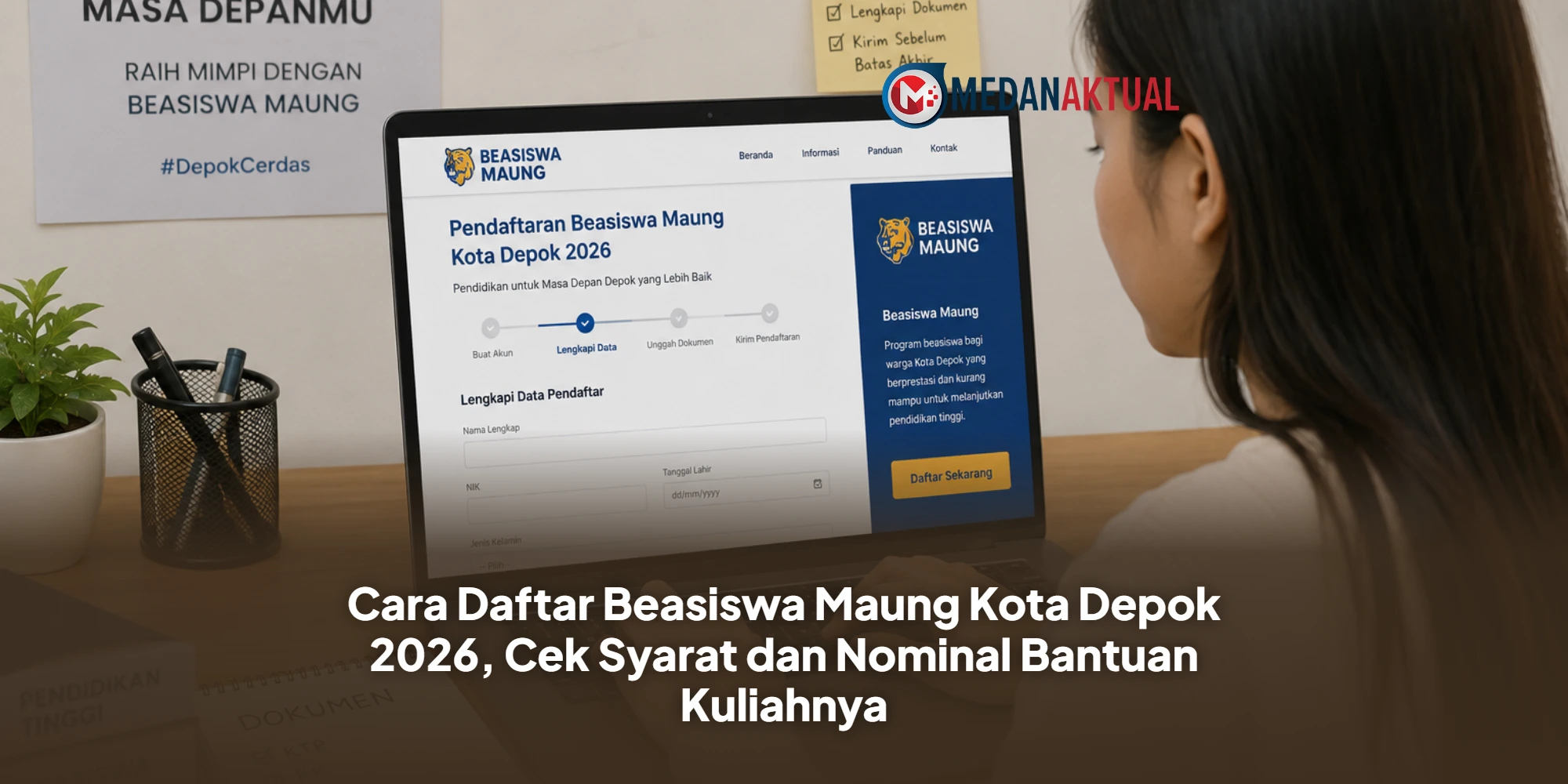 Cara Daftar Beasiswa Maung Kota Depok 2026, Cek Syarat dan Nominal Bantuan Kuliahnya