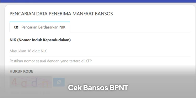 Cara Cek Bansos BPNT Juli 2026 Menggunakan NIK KTP