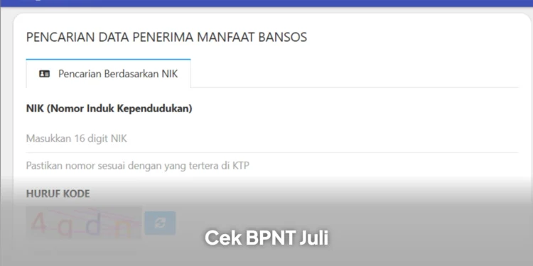 Panduan Cek Bansos BPNT Rp 600 Ribu Juli 2026 Lewat HP