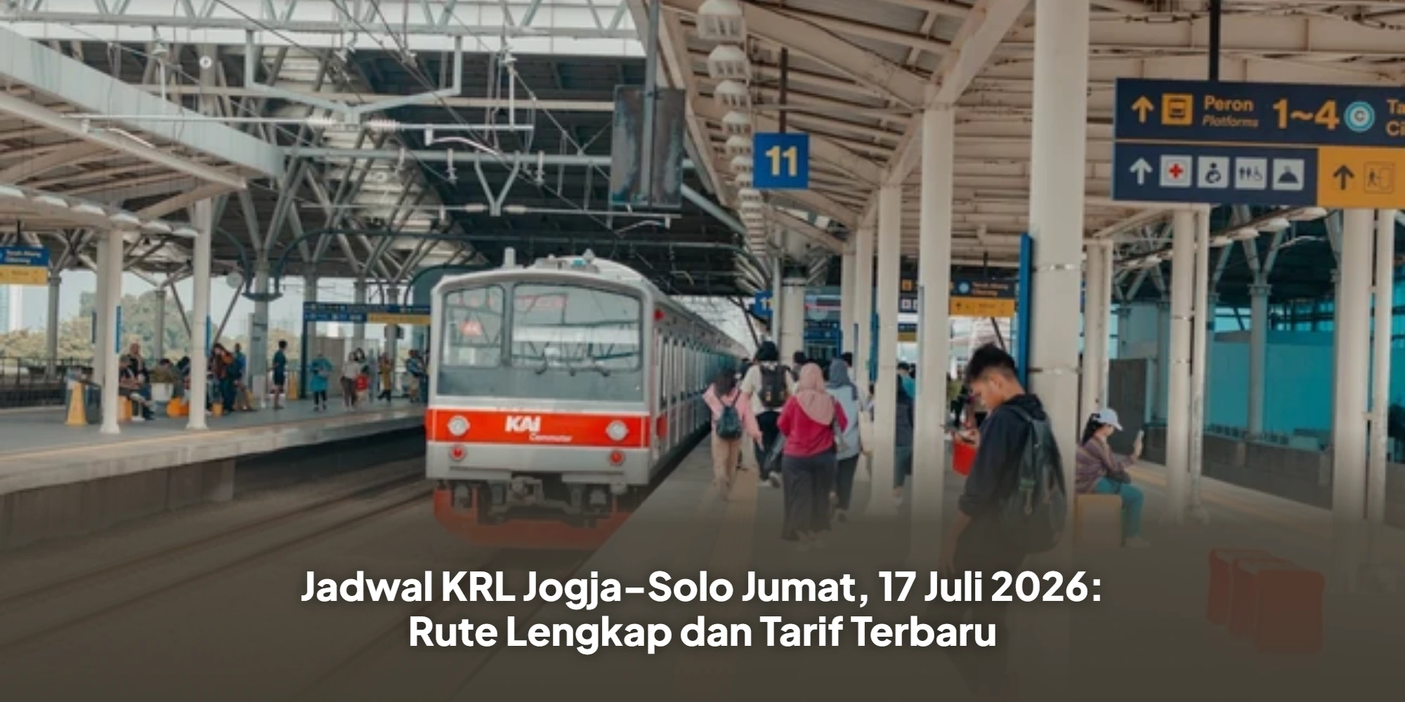 Jadwal KRL Jogja-Solo Jumat, 17 Juli 2026: Rute Lengkap dan Tarif Terbaru