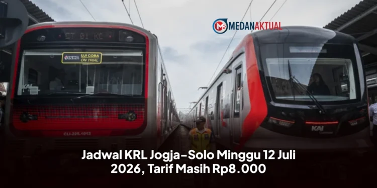 Jadwal KRL Jogja-Solo Minggu 12 Juli 2026, Tarif Masih Rp8.000