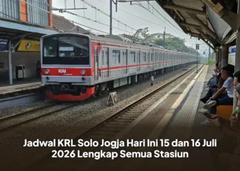 Jadwal KRL Solo Jogja Hari Ini 15 dan 16 Juli 2026 Lengkap Semua Stasiun